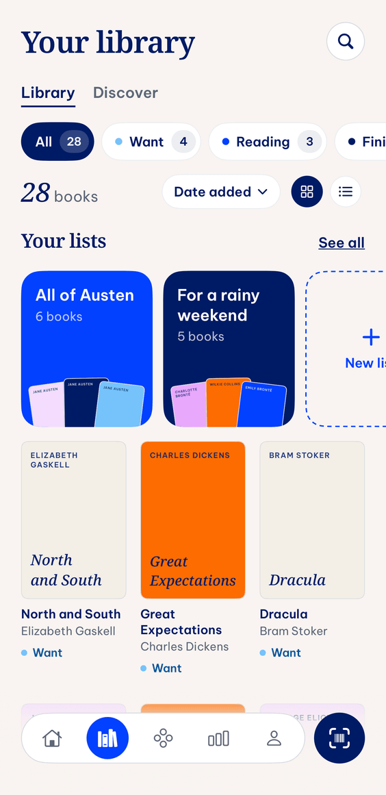 The Pemberley Library screen